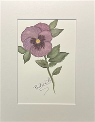 Original Watercolor 5x7" Framed FW013