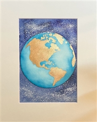 Original Watercolor 5x7" Framed FW017
