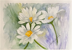 Original Watercolor 5x7" Framed FW018