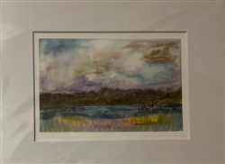 Original Watercolor 5x7" Framed FW019