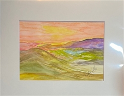 Original Watercolor 5x7" Framed FW025