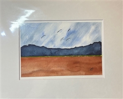 Original Watercolor 5x7" Framed FW037
