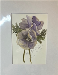 Original Watercolor 5x7" Framed FW038