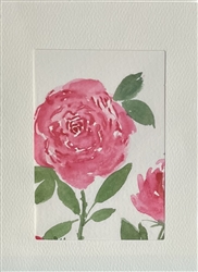 Hand Painted  Original Watercolor Greeting Card #GC001