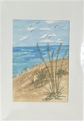 Hand Painted Original Watercolor Greeting Card #GC018
