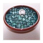 GR Clear 10mm No Hole Glass Deco Beads Mini Marbles 1 lb Approx 347 Beads/Marbles  GREEN TINT