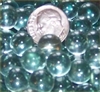 GR Clear 10mm Micro Round Marbles 44 lbs GREEN TINT