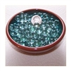 GR Clear 11mm No Hole Glass Deco Beads Mini Marbles 1 lb Approx 272 Beads/Marbles GREEN TINT