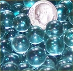 GR Clear 11mm Micro Round Marbles 44 lbs GREEN TINT