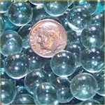 GR Clear 12mm Micro Round Marbles 44 lbs GREEN TINT