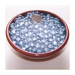 Clear 7mm No Hole Glass Deco Beads Mini Marbles 1 lb Approx 1,012 Beads/Marbles