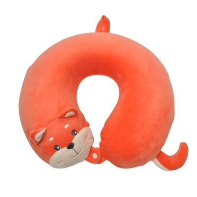 12 x 11" FOX TRAVEL NECK PILLOW (REMOVABLE PILLOW CASE)<b class='icon-new-product'></b>