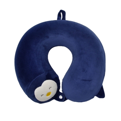 12 x 11" PENGUIN TRAVEL NECK PILLOW (REMOVABLE PILLOW CASE)<b class='icon-new-product'></b>