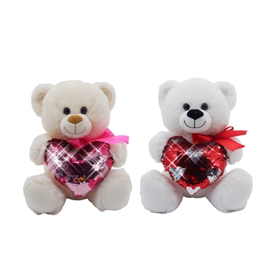 10" REVERSIBLE SEQUINS LOVE TEDDY BEAR (2)<b class='icon-coming-soon'></b>