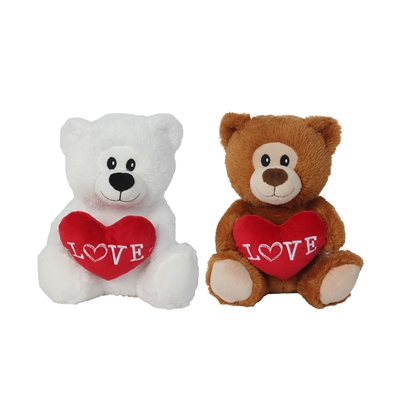 9.5" VAL BEAR "LOVE" HEART (2)