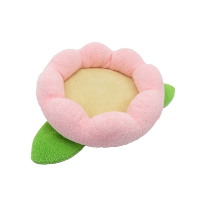 20" PINK FLOWER PET BED