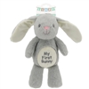 16"MY FIRST BUNNY TOYS WITH RATTLE-GREY