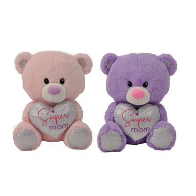 10" SUPER MOM TEDDY BEAR (2)