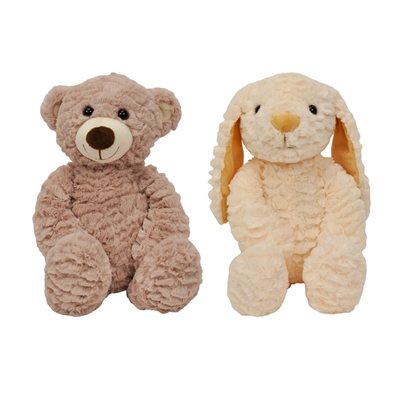 16" SUPER SOFT FLOPPY BUNNY & TEDDY (2)