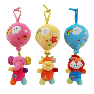 17" FUNTIME INTERACTIVE BABY MUSICAL PULL STRING W/"LULLABY" (2)