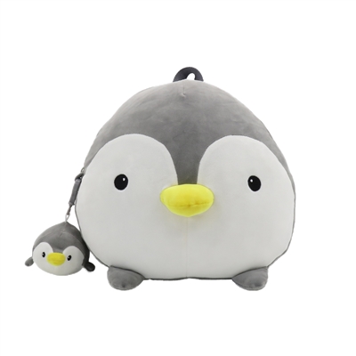 12"  PENGUIN SMOOCHY PALS BACKPACK WITH KEYCHAIN