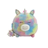 12" TIEDYE UNICORN SMOOCHY PALS BACKPACK WITH KEYCHAIN