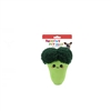 "5"" BROCCOLI PLUSH PET TOY       INCLUDING CRINKLE PAPER AND SQUEAKER WITH BACK CARD"