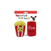 "5"" 2 PACK  POPCORN AND COKE PLUSH PET TOY  INCLUDING CRINKLE PAPER AND SQUEAKER WITH BACK CARD"