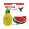5" PINEAPPLE PET PLUSH TOY INCLUDING CRINKLE PAPER AND SQUEAKER WITH BACK CARD