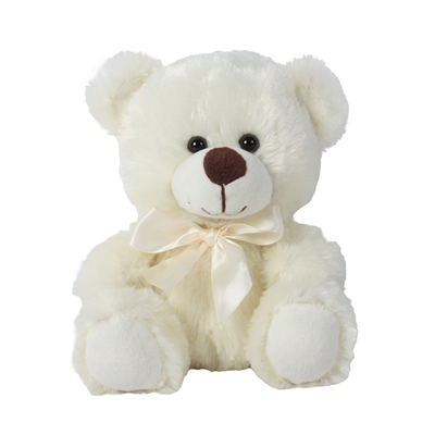 6" BEIGE BEAR WITH RIBBON (1)