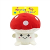 "10.5"" RED MASHROOM PLUSH PET TOY  INCLUDING CRINKLE PAPER AND SQUEAKER WITH BACK CARD"