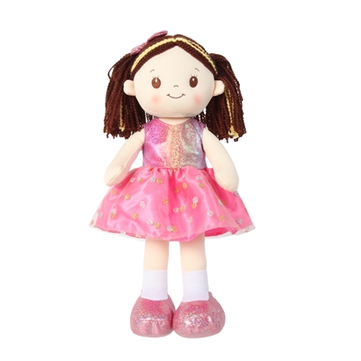14" SWEETCAKES LUNOX PINK SPARKLY DOLL