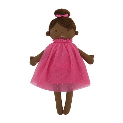 12.5" SASHA SWEET SNUGGIE DOLL-HOT PINK