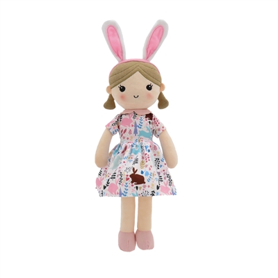 15â€  EASTER DOLL WITH PINK BUNNY EAR