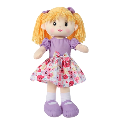 16" SWEETCAKES SUMMER PURPLE FLORAL DOLL