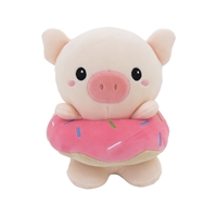 15" PIG WITH DONUT FLOATY