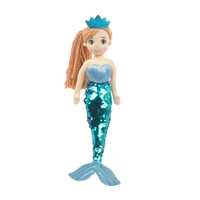 18" PERLA MERMAID W/REVERSIBLE SEQUIN TAIL (1)