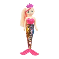 18" ADALINA MERMAID W/REVERSIBLE SEQUIN TAIL