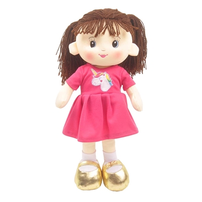 16" SWEET CAKES LAURA DOLL HOT PINK