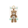 10" MY FIRST BEAR  STROLLER TOY WITH RATTLE&CRINKLE-BROWN