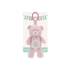 10" MY FIRST BEAR  STROLLER TOY WITH RATTLE-PINK