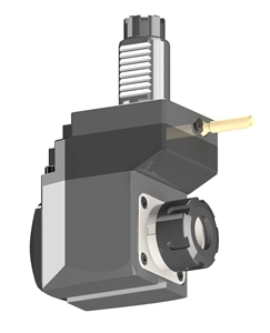 VDI 30, Angular & Offset Tool Holder, TOEM Coupling, No Internal Cooling, Inverted Rotation, ER25