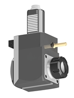 VDI 40, Angular Tool Holder, Sauter DIN 5480 Coupling, No Internal Cooling, Inverted Rotation - Right/80, ER32