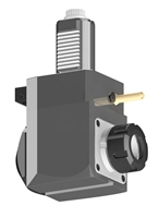 VDI 40, Angular Tool Holder, Sauter DIN 5480 Coupling, With Internal Cooling, Inverted Rotation - Right/80, ER32