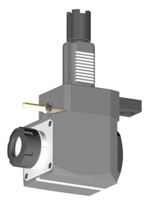 VDI 40, Angular Tool Holder, Haas Coupling, With Internal Cooling, Same Rotation Direction - 80/104.85, ER32