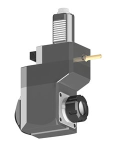 VDI 40, Angular & Offset Tool Holder, Sauter DIN 5480 Coupling, With Internal Cooling, Inverted Rotation, ER32