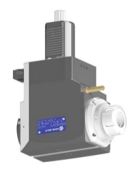 VDI 50, Angular Tool Holder, Sauter DIN 5482 Coupling, With Internal Cooling, Inverted Rotation - Right, ER32