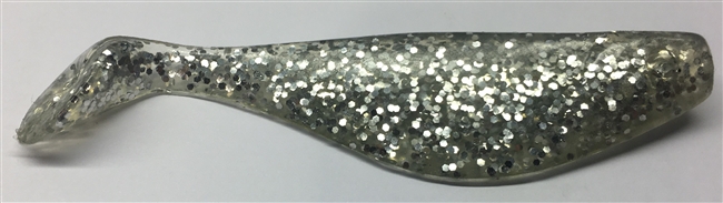 4" Shad Clear Silver