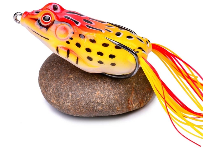 Topwater Frog Red Head Yellow body
