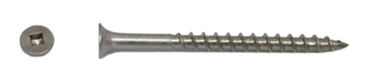 Muro - Stainless Steel Screws, 10 x 2", Coarse Thread, Bugle Head, #2 Square Drive, 305 Stainless Steel